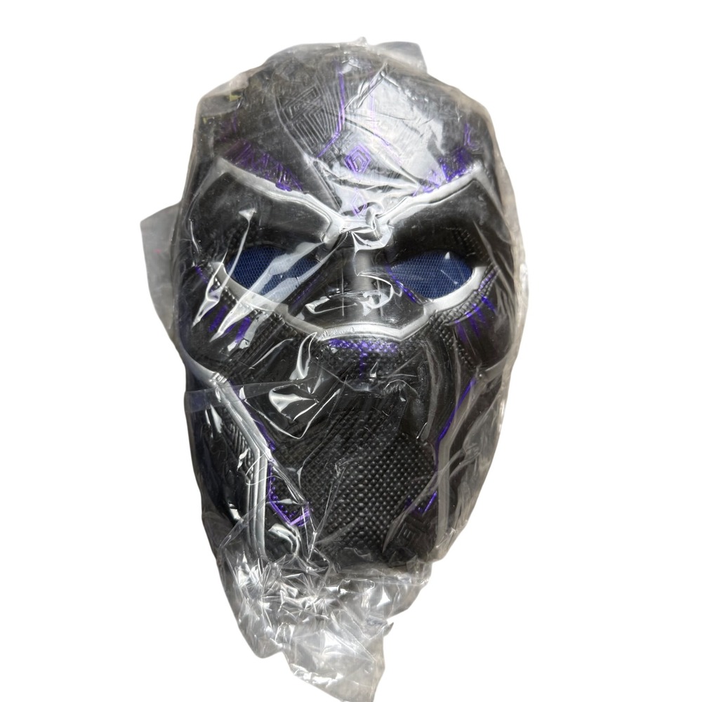 Marvel Black Panther Costume Kids Medium 8-10 Light Up Muscle Chest Superhero - Picture 6 of 8